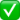 white check mark with green box
